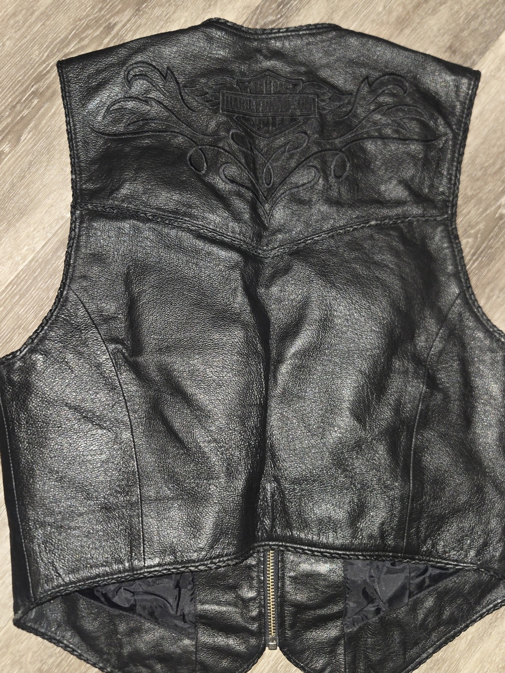 Harley Davidson For Women Leather Vest Size Medium - Picture 5 of 13